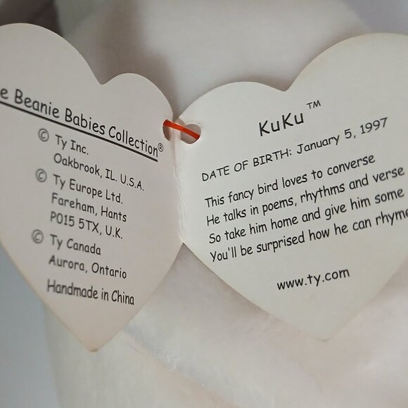 Selling Individual Ty Beany Babies with Birth Tags, Like New, Select By Name - Picture 6 of 7